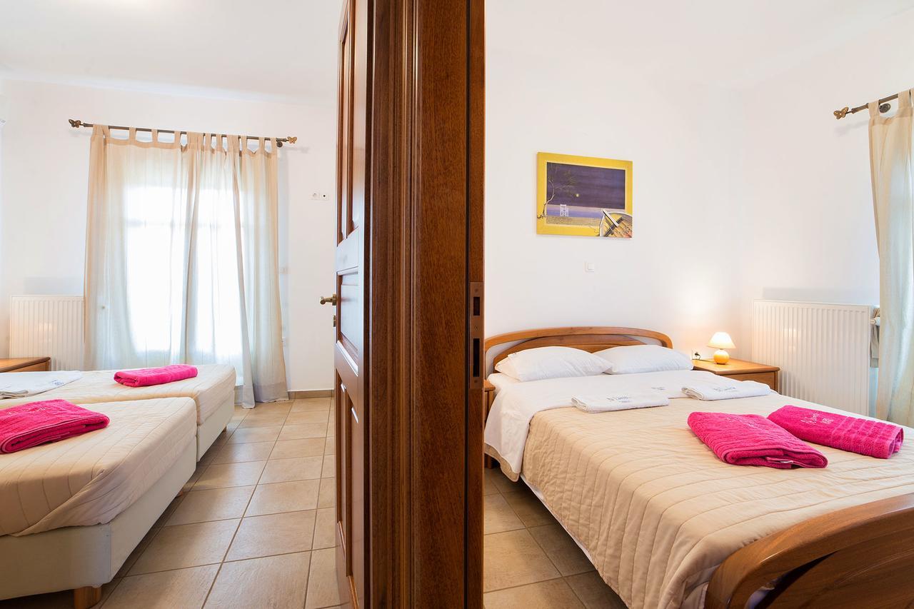 Villa San Dimitrio House On The Beach Логарас Экстерьер фото